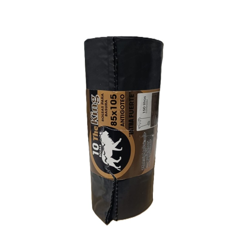 B. Basura Negra The King 85x105 G210 10R/18Cja. - Proveedor Lavandería Industrial