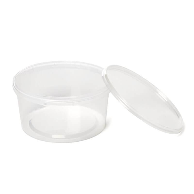 Envase PP Redondo 750Ml 50Ud + TAPAS - Proveedor Lavandería Industrial