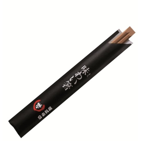 PALILLOS JAPONESES ENFUNDADOS 19,5 CM BAMBÚ OSCURO - Proveedor Lavandería Industrial