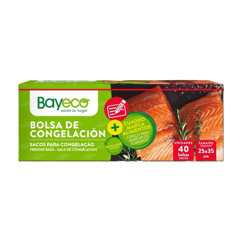 Bolsa Congelación Bayeco 40 Bolsas 25x35 - Proveedor Lavandería Industrial