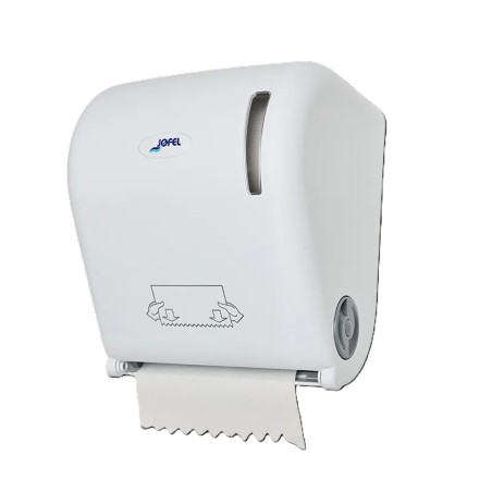 Dispensador Blanco Autocorte Jofel - Proveedor Lavandería Industrial
