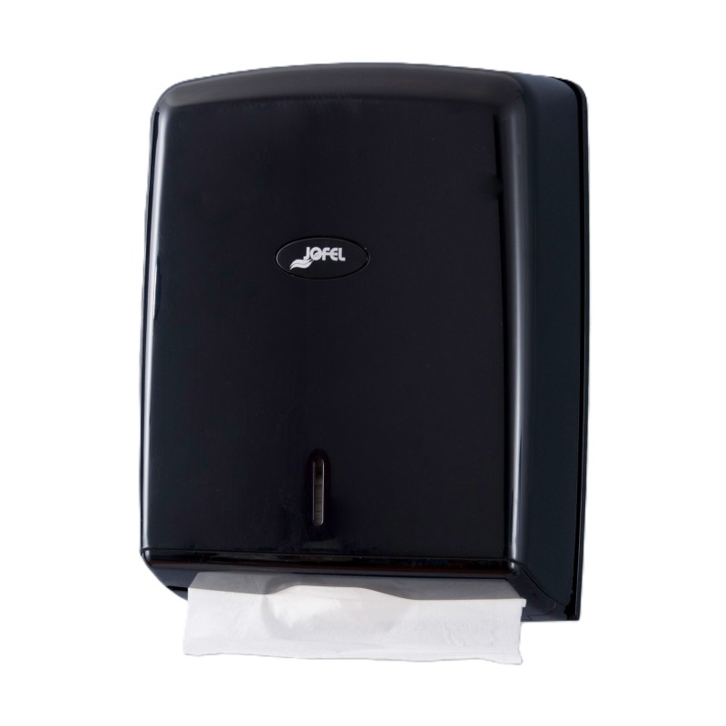 Dispensador Toalletas Zig Zag  Smart Negro - Proveedor Lavandería Industrial