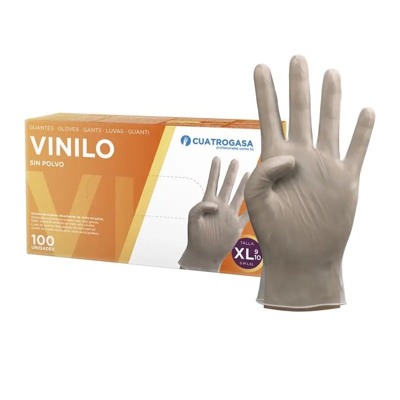 Guantes Vinilo Talla XL 100 Ud - Proveedor Lavandería Industrial