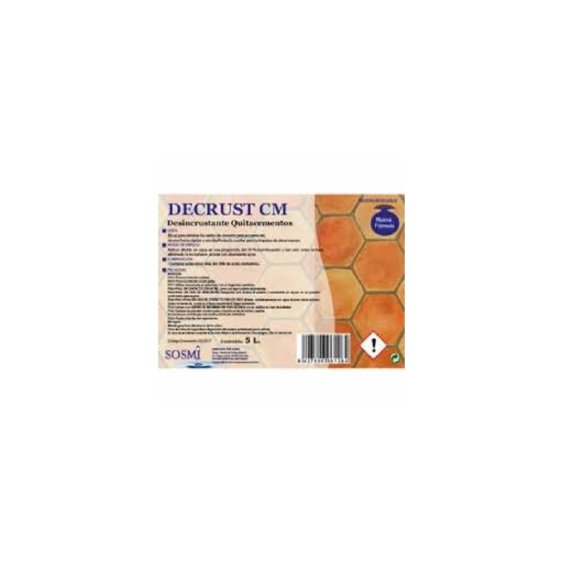 Quitacementos Decrus 5 L. - Proveedor Lavandería Industrial