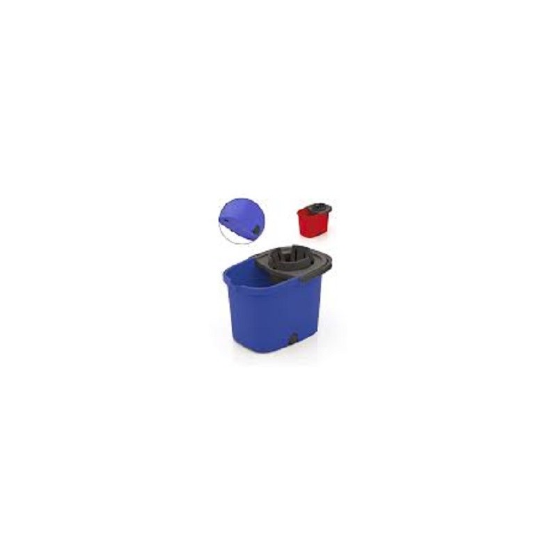 Cubo Willy Con Ruedas y Escurrefacil Azul 16L - Proveedor Lavandería Industrial