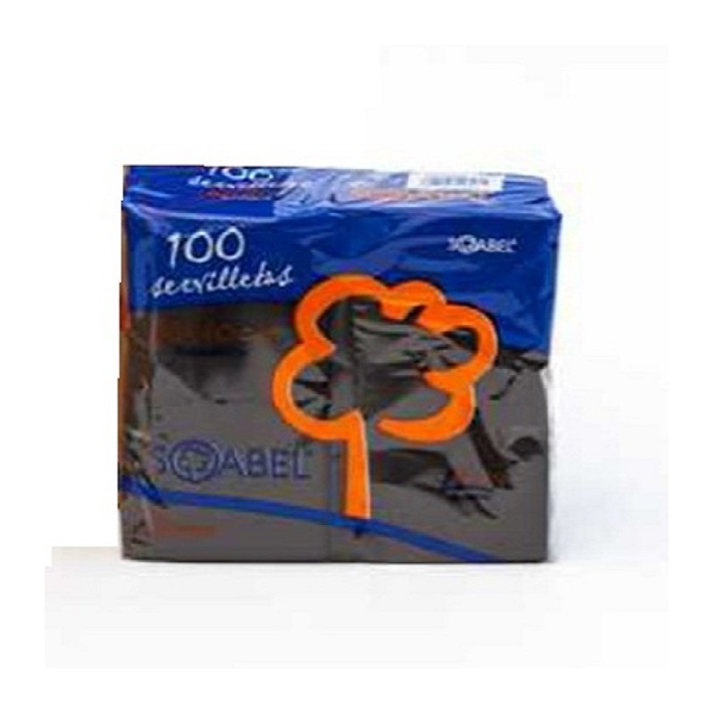 SERV.2C 40X40 CENEFA NEGRO Paquete individual 100u - Proveedor Lavandería Industrial