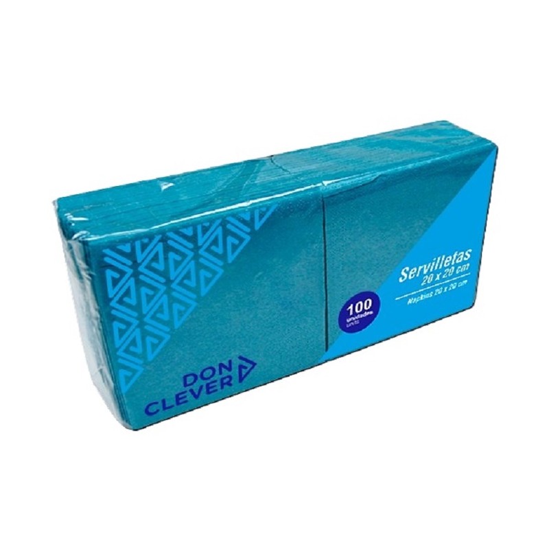 Servilleta 20x20 Turquesa 3200Ud 32x100Ud - Proveedor Lavandería Industrial
