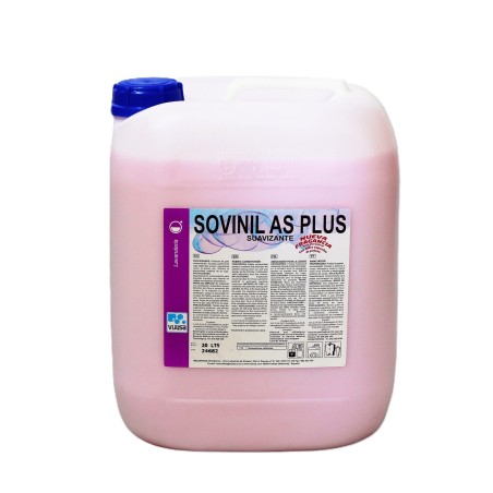 Suavizante Rosa Perfumado Sovinil As Plus 20 L. - Proveedor Lavandería Industrial