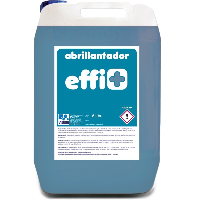 Abrillantador Effi+ 5 L. - Proveedor Lavandería Industrial