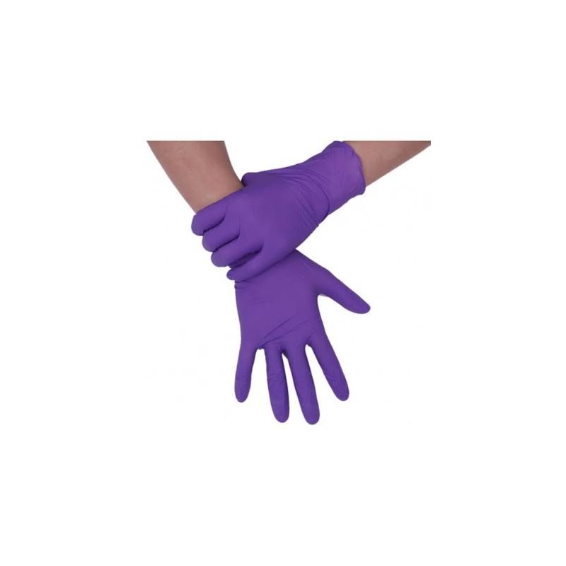 Guantes Nitrilo Premium Violeta S/P Talla S - Proveedor Lavandería Industrial