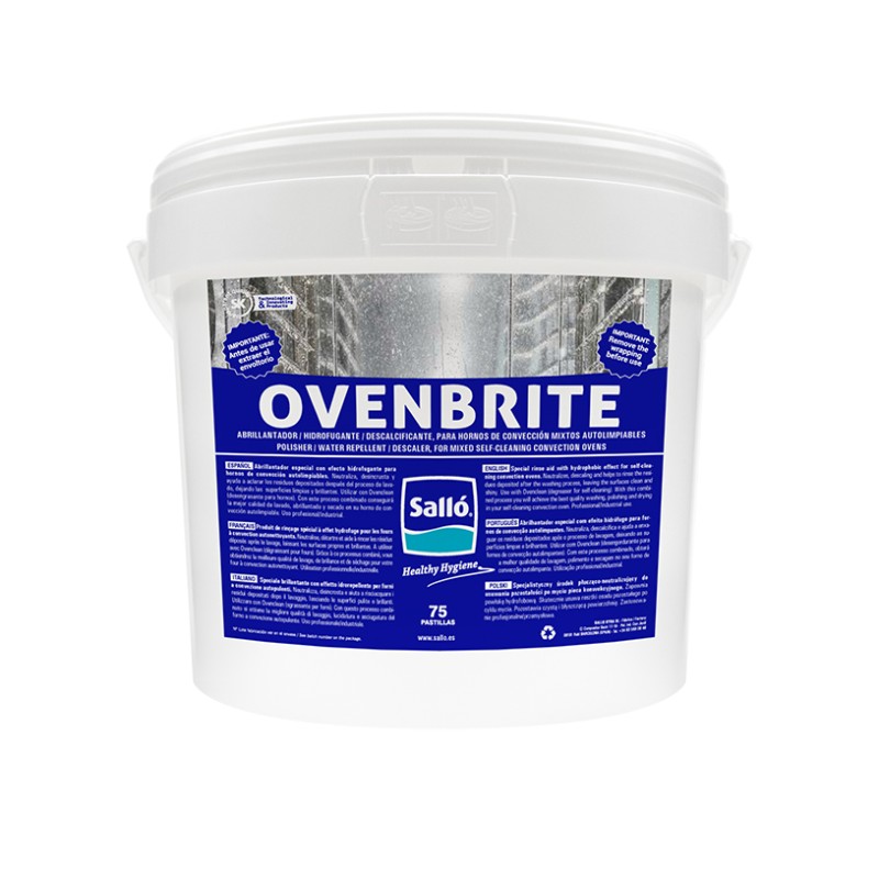 Abrillantador Hornos Ovenbrite 75 Pastillas - Proveedor Lavandería Industrial