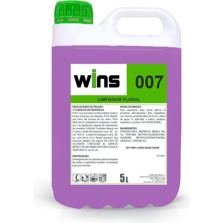Fregasuelos Floral 007 Wins 5 L. - Proveedor Lavandería Industrial