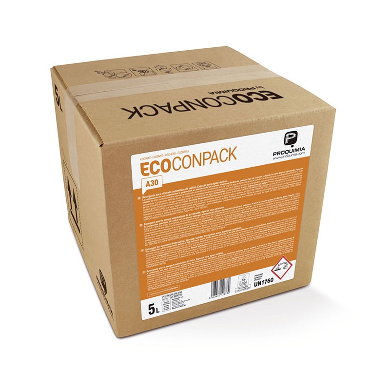 Lavavajillas Ecoconpack A30 concentrado 5 L. - Proveedor Lavandería Industrial