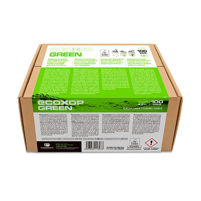 Ecoxop Suelos Green 100 cápsulas 4 Ml. - Proveedor Lavandería Industrial