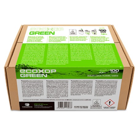Ecoxop Suelos Green 100 cápsulas 4 Ml. - Proveedor Lavandería Industrial