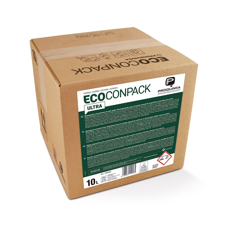Lavavajillas Ecoconpack Ultra concentrado 10 L. - Proveedor Lavandería Industrial