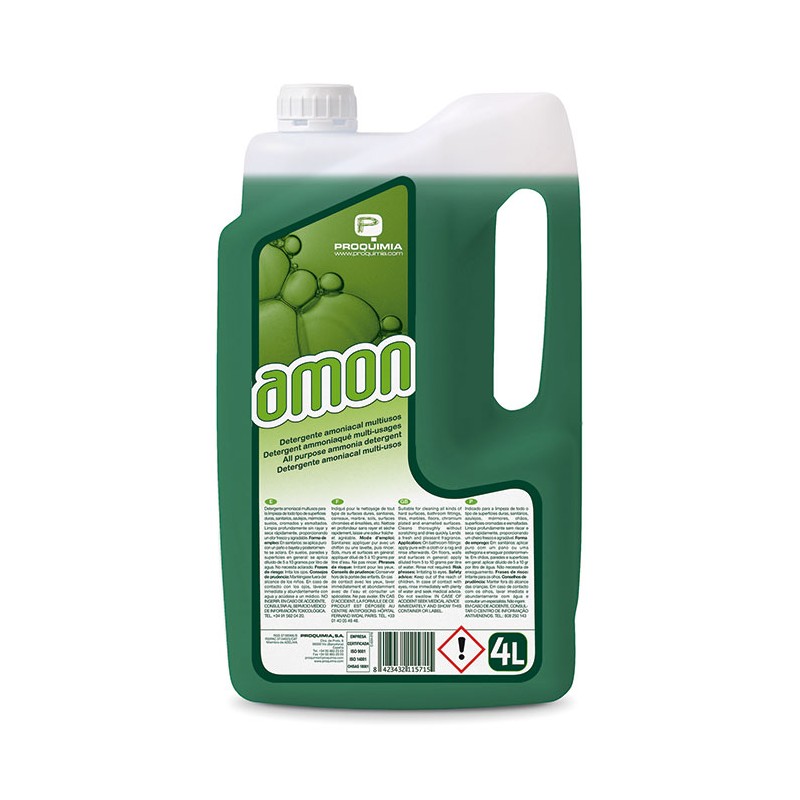 Detergente Amon Amoniacal 4 L. - Proveedor Lavandería Industrial