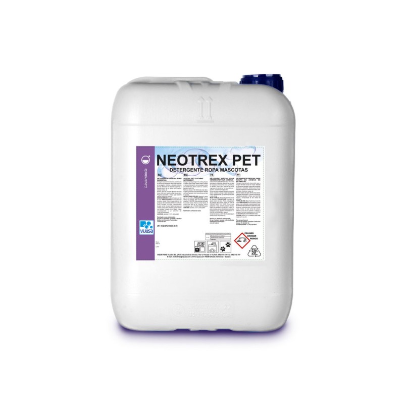 Detergente Neotrex Pet 20 L - Proveedor Lavandería Industrial