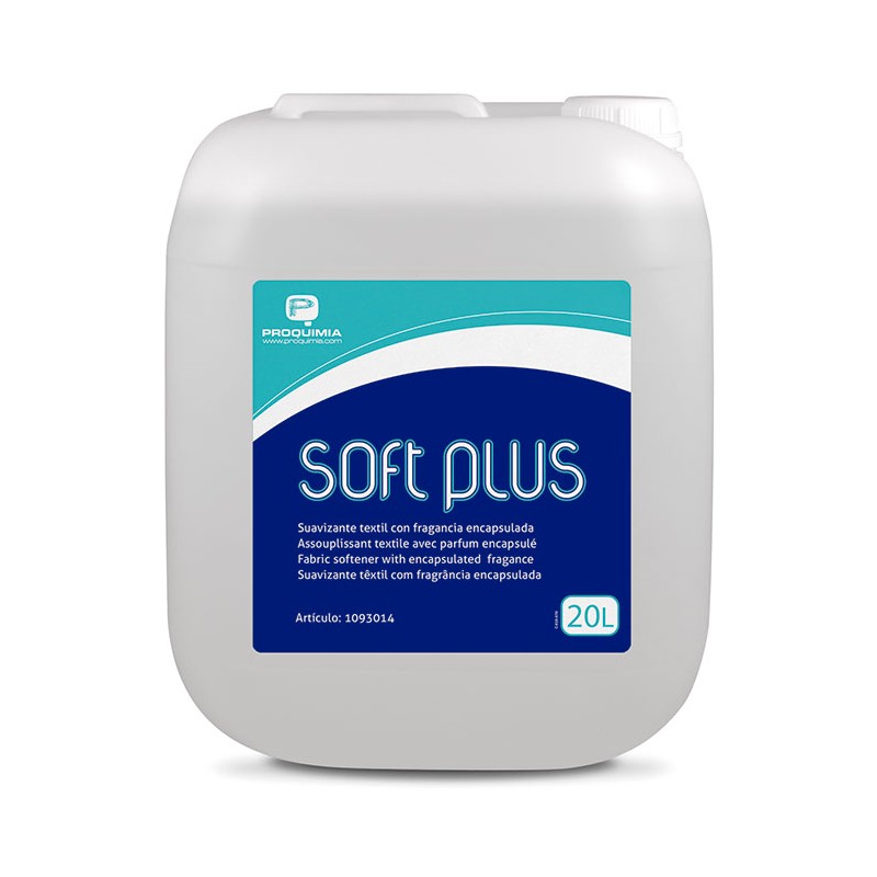 Suavizante Perfumado Soft Plus 20 L. - Proveedor Lavandería Industrial