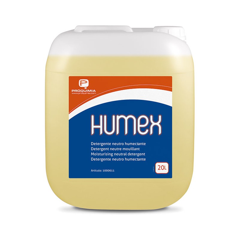 Detergente Neutro Humectante Humex 20 L. - Proveedor Lavandería Industrial