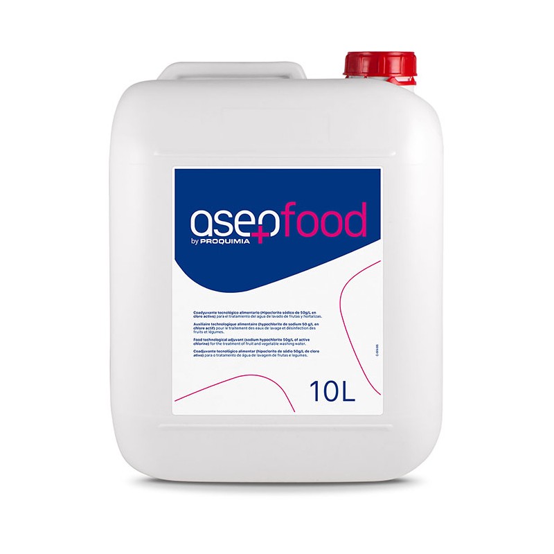 Lejia Alimentaria Asepfood 10 L. - Proveedor Lavandería Industrial