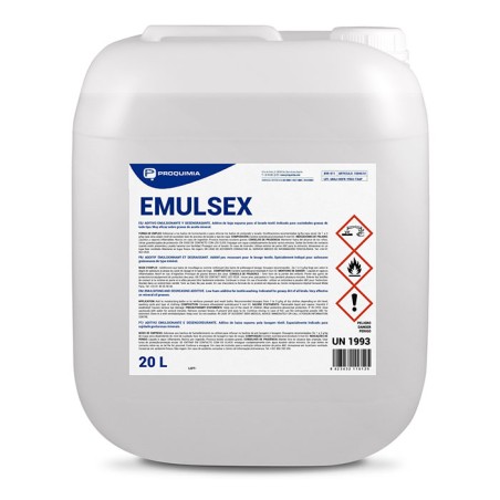 Desengrasante Emulsex 20 L. - Proveedor Lavandería Industrial