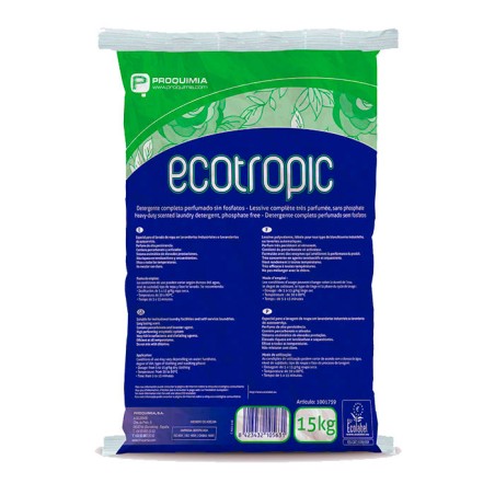 Detergente Atomizado, Enzimatico Ecotropic 15 Kg. - Proveedor Lavandería Industrial