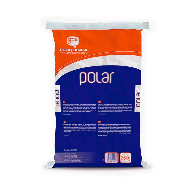 Detergente Solido Ropa Blanca Polar 25 Kg - Proveedor Lavandería Industrial