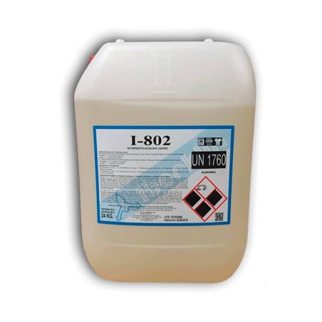 Detergente Alcalino Liquido 24 Kg I-802 - Proveedor Lavandería Industrial