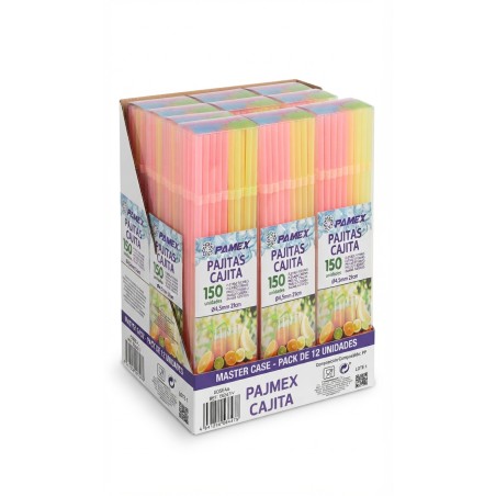 Pajitas en cajas 150 unidades. Pack 12 cajas - Proveedor Lavandería Industrial