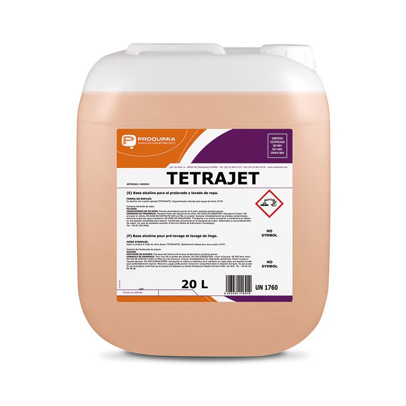 Tetrajet 20L - Proveedor Lavandería Industrial
