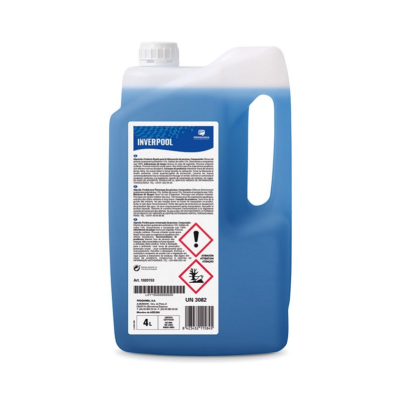 Bactericida y Alguicida Inverpool 4 L. - Proveedor Lavandería Industrial