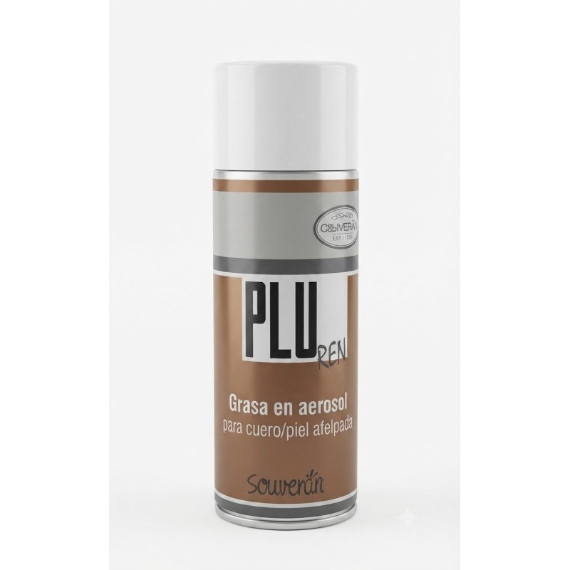 Plu Ren Grasa en aerosol para cuero/piel afelpada