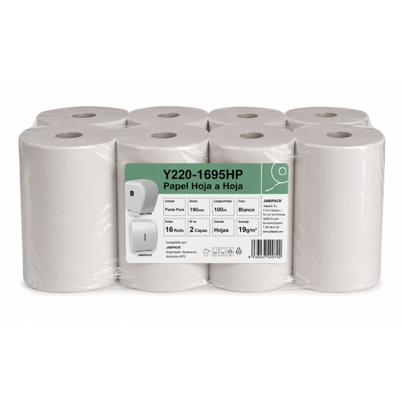 Secamano Autocorte 2C Pasta 100M Jabipack 16Gr