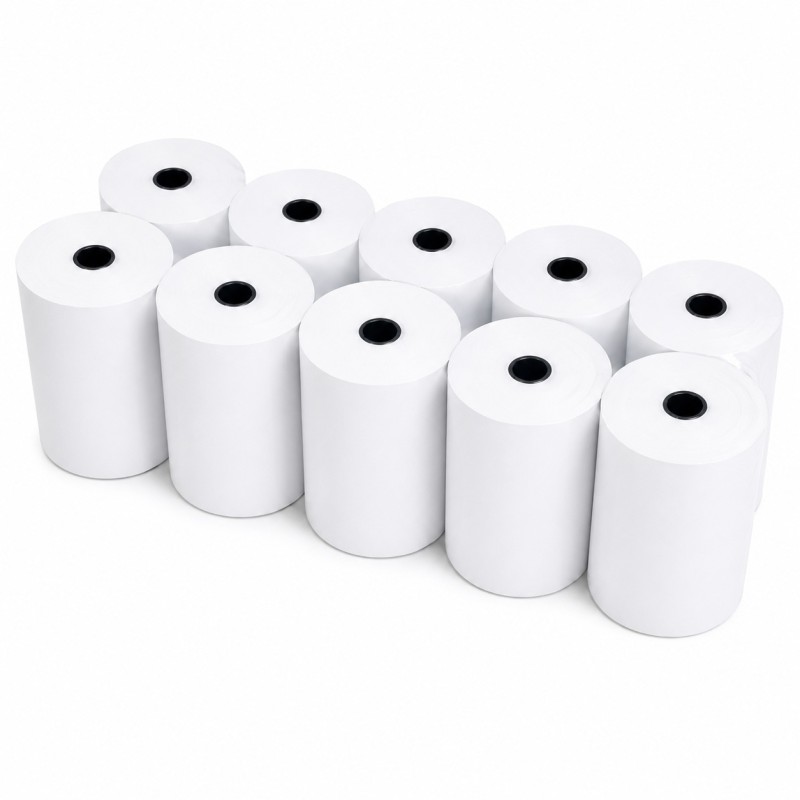 Papel Térmico 80x80 (10 rollos/pack).