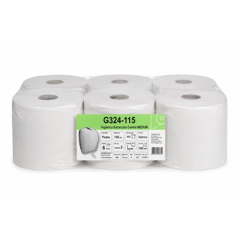 Higienico 2C Extr Central Pasta Verticut 6R145M