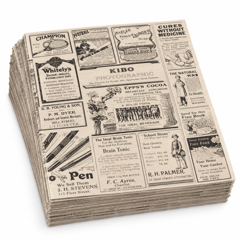 Papel Antigrasa Periodico 28x34Cm 35G 1000U.