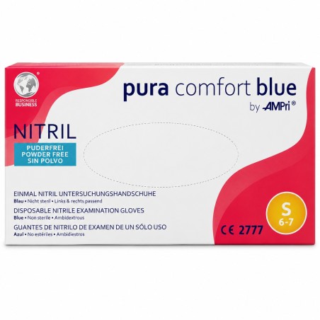 Guantes Nitrilo Eco-Blue S/Polvo Talla S.