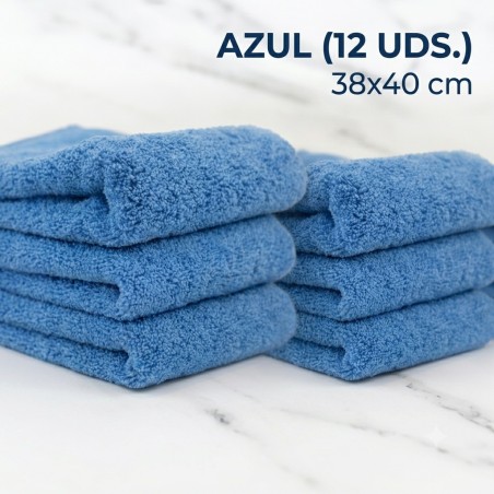 Paño Microfibra Azul 38x40 cm (12 uds)