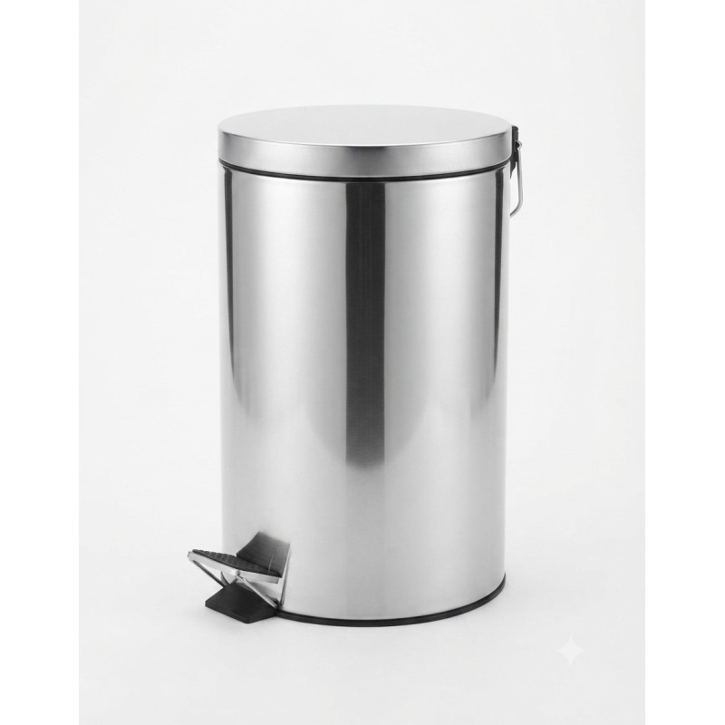 Papelera Acero Inoxodable Con Pedal 10L