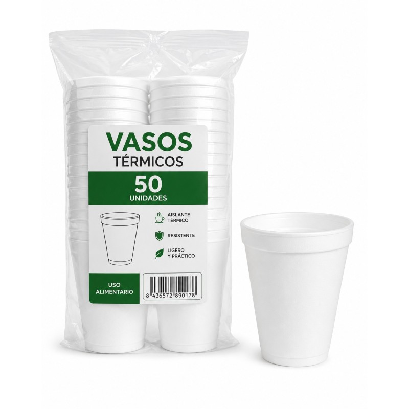 Vasos térmico 50 unidades