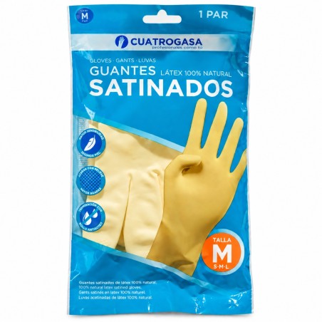 Guantes satinado  talla M