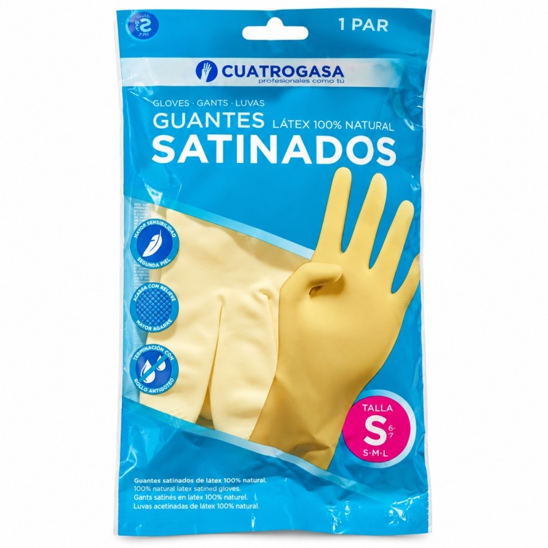 Guantes satinado talla S