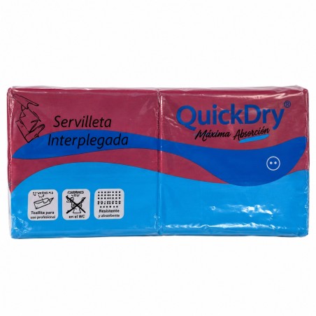 Servilletas interplegadas burdeos (11x20) 6400 uni