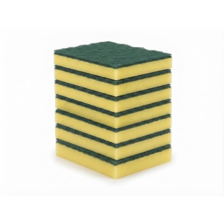 Estropajo esponja abrasiva 14X10X2,5 10Ud.