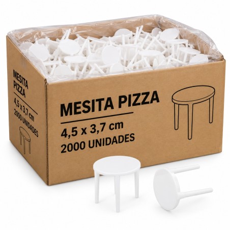 Mesita Pizza 4,5 x 3, 7 Cm  2000 U.