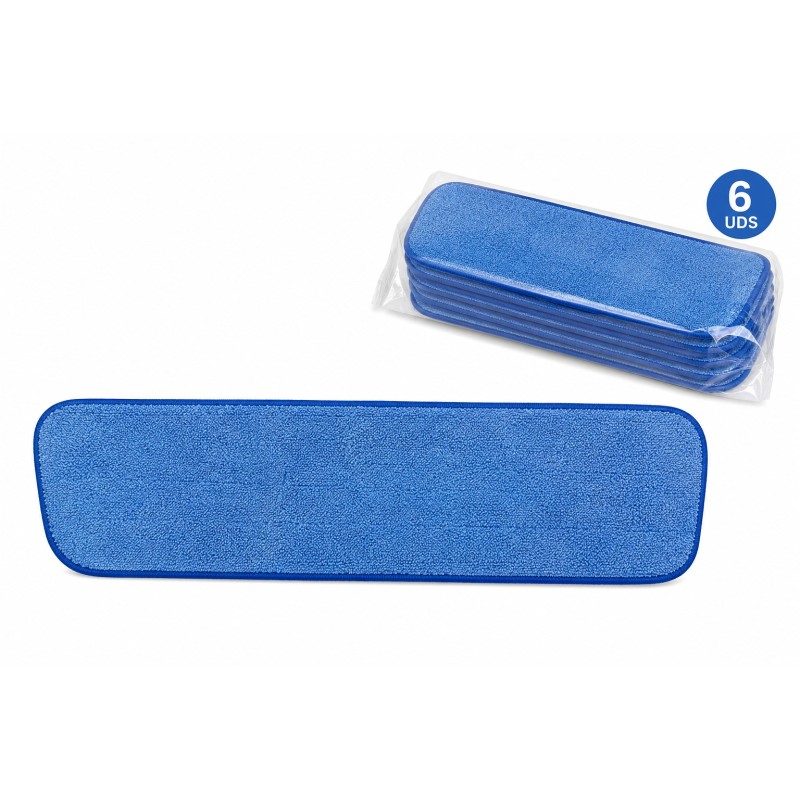 Recambio Mopa Microfibra 45 cm azul (6ud/paquete)