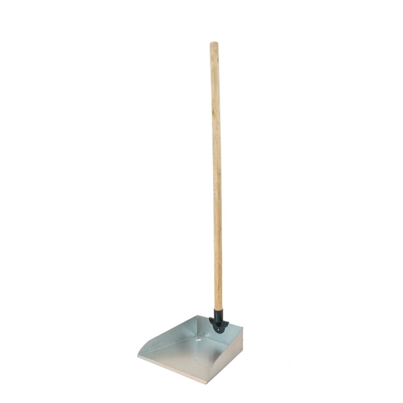 Recogedor Metalico Palo Madera Sansuki