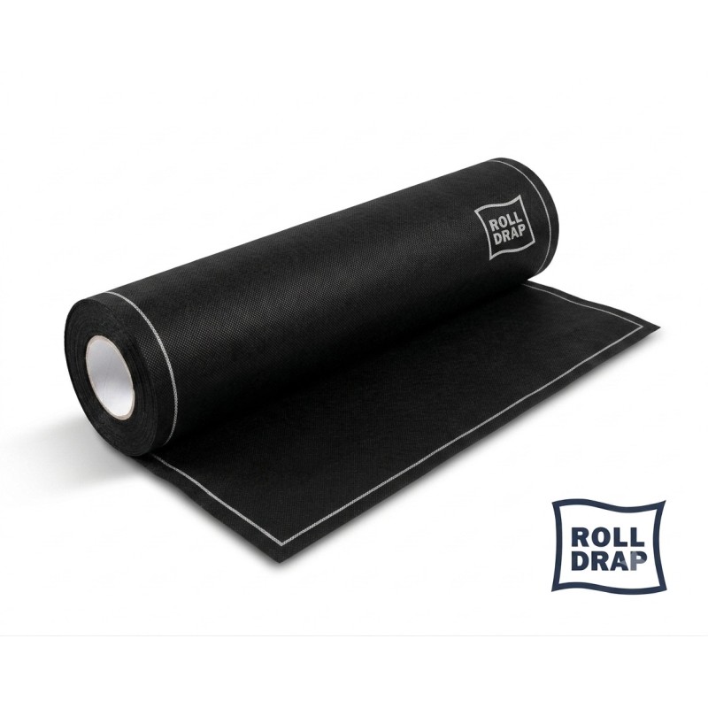 Paño roll drap 40x64 negro 100% algodón