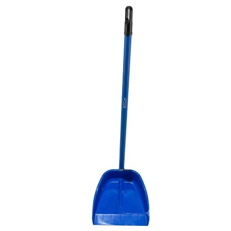 Recogedor Antivuelco Azul Palo Forrado 80Cm